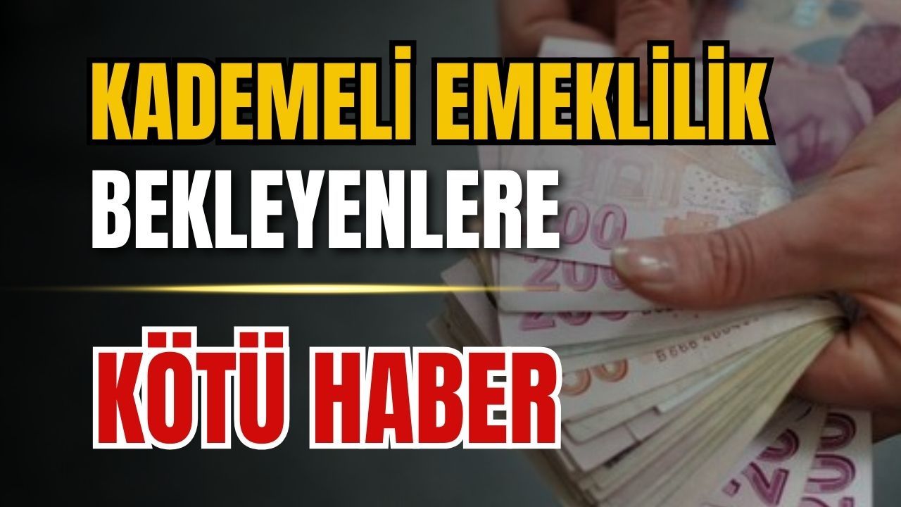 Kademeli emeklilik bekleyenlere kötü haber