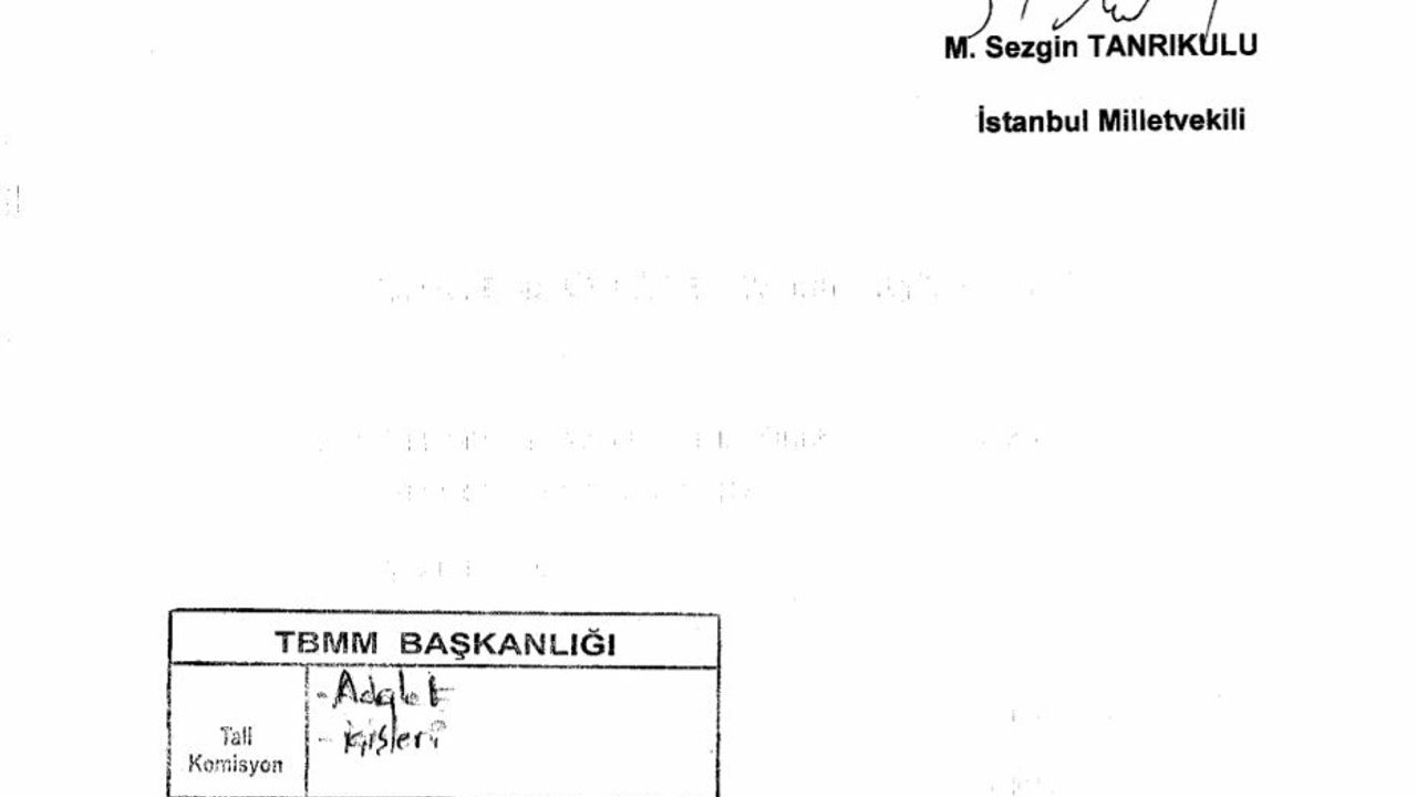 Sezgin Tanrıkulu: "Meclis'te bir komisyon yasayla kurulmalıdır. 2014 yılında sunduğumuz yasa teklifi değerlendirilsin"
