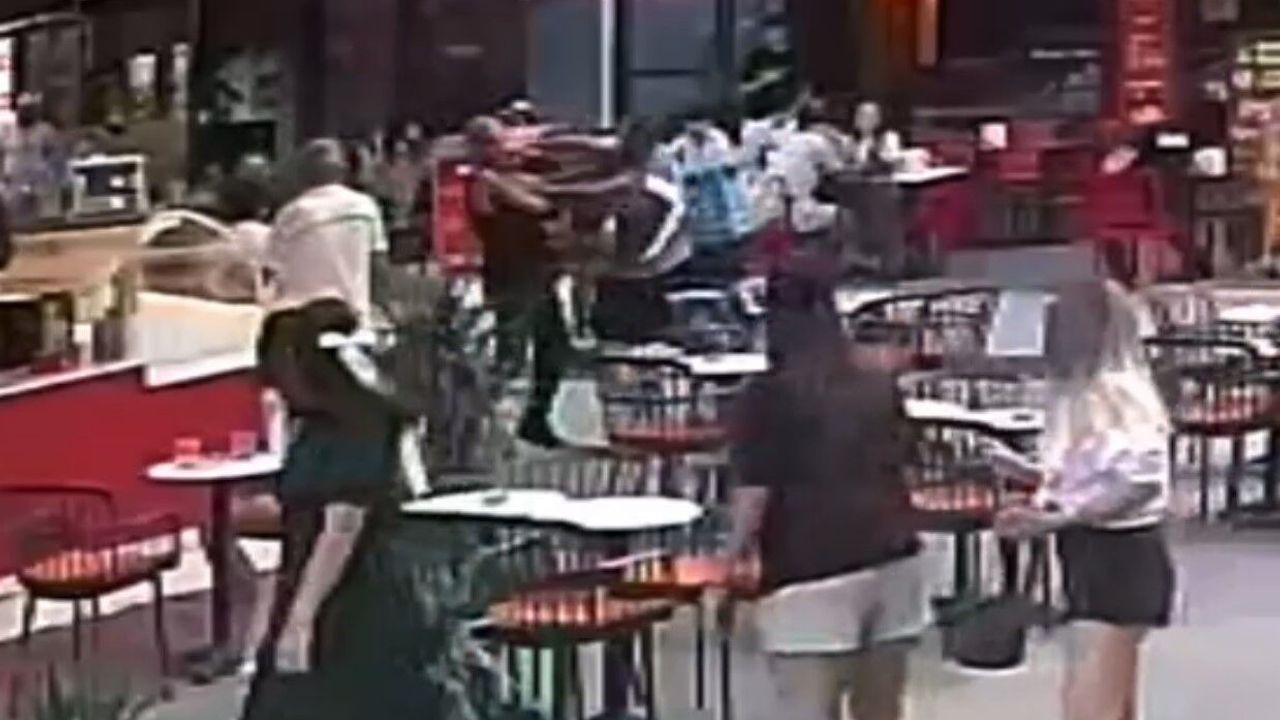 Polisten kaçan şüpheliyi tek yumrukla yere serdi