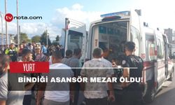 Bozuk asansör, mezarı oldu!