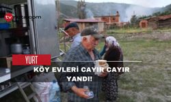 Köy evleri cayır cayır yandı! Yeniden yapılacak