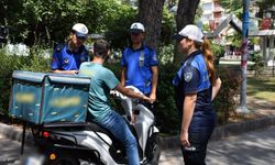 Manisa’da yürüyüş yolundaki motosikletlilere cezai işlem uygulandı