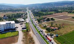 Bolu'da tünel kapalı olunca ambulans geçmekte zorlandı