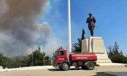 Rüzgar nedeniyle Eceabat’taki orman yangını büyüyor