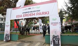 Kaptan Eda Erdem’in adı parka verildi