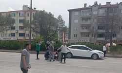 Motosiklet sürücüsü yayaya çarptıktan sonra kaçtı