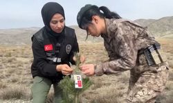 Şehit kadın polislerin anısına fidan dikimi yapıldı