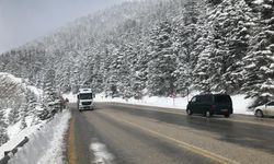 Kar ve pltipi dindi, yol ulaşıma açıldı