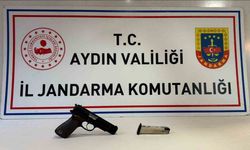 Jandarma denetiminde kurusıkı tabanca ele geçirildi