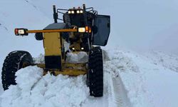 Köy yollarını kapattı, çalışmalar sürüyor