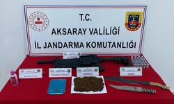 Aksaray'da jandarma ekiplerince uyarıcı madde operasyonu düzenlendi