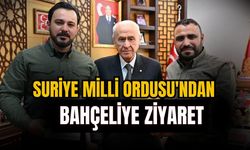 Suriye Milli Ordusu komutanlarından Bahçeli'ye ziyaret