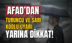 AFAD uyardı: Yarına dikkat!