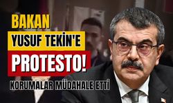 Milli Eğitim Bakanı Yusuf Tekin'e öğretmenlerden protesto!