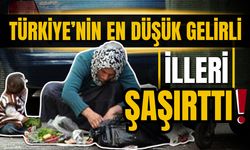 Türkiye'nin geliri en düşük ve en yüksek illeri açıklandı!