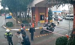 Kasksız motosiklet sürücüsünden polise darp!
