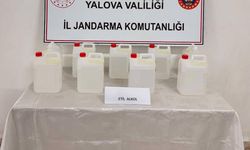 Jandarma ekipleri 45 litre etil alkol ele geçirdi