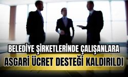 Belediye işçilerine verilen bin liralık asgari ücret desteği kaldırıldı!