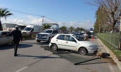 Makas atan araç kazaya yol açtı