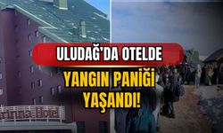 Uludağ’da otelde yangın paniği yaşandı!