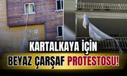 Otel faciasına tepki için beyaz çarşaf protestosu başlatıldı