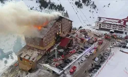 Kartalkaya'da meydana gelen yangın sonrası bölgede sahra hastanesi kuruldu