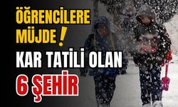 Öğrencilere müjde! Kar tatili olan 6 şehir