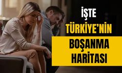 İşte Türkiye'nin boşanma haritası!