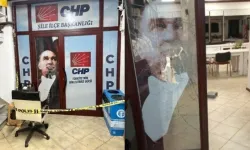 CHP ilçe başkanlığına taşlı saldırı düzenlendi