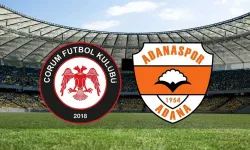 Çorum FK - Adanaspor maçı ilk 11’leri