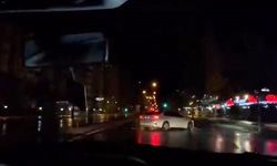 Drift atan kadın, trafiği tehlikeye düşürdü