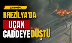 Brezilya'da uçak faciası: Kalabalık caddeye düştü!