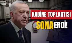 Kabine toplantısı sona erdi, Cumhurbaşkanı Erdoğan alınan kararları açıklıyor