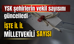 İllerin milletvekili sayıları güncellendi