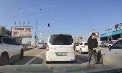 Trafikte beyzbol sopalı kavga