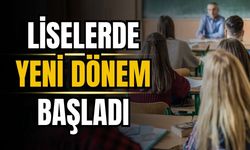 Liselerde yeni dönem başladı