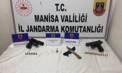 Jandarma ruhsatsız tabancalar ele geçirdi