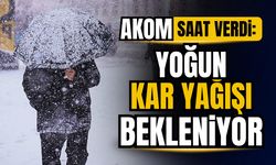 AKOM uyardı: Yoğun kar yağışı geliyor