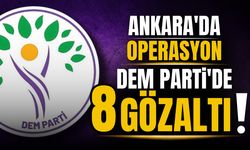 DEM Parti PM üyesi ve 8 kişi gözaltına alındı