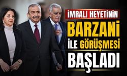 İmralı heyetinin Barzani görüşmesi başladı