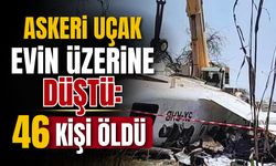 Askeri uçak evin üstüne düştü! Çok sayıda ölü ve yaralı var