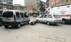 Ticari araç ile çarpışan motosiklet sürücüsü yaralandı