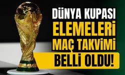 Dünya kupası elemeleri maç takvimi belli oldu!