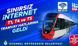 İBB, Tramvaylarda ücretsiz internet hizmeti başlattı