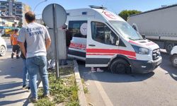 Ambulans şoförünün dikkati, facianın eşiğinden döndürdü