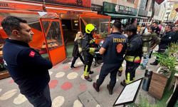 Fritöz nedeniyle çıkan yangın mutfağa zarar verdi