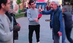 Sokak röportajında tehdit!
