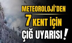 Meteorolojiden 7 kent için çığ uyarısı!