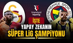 Yapay zeka Süper Lig şampiyonunu tahmin etti