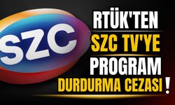 RTÜK'ten SZC TV'ye 5 kez program durdurma cezası!